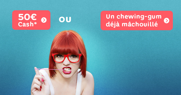 hellobank et le chewing gum